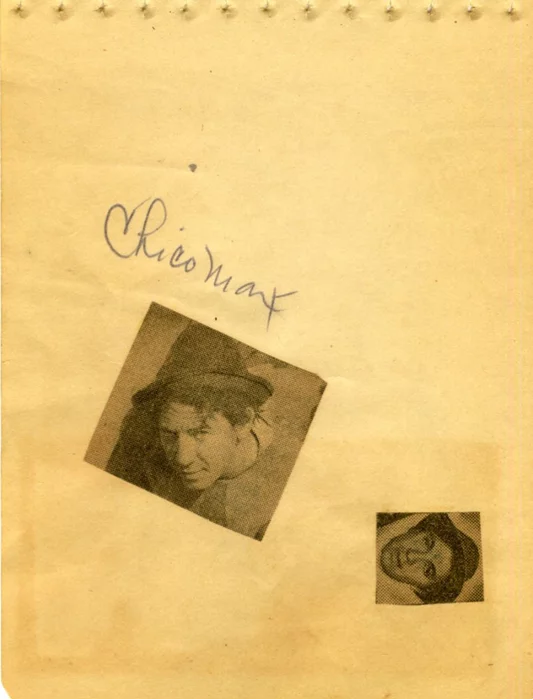 Chico Marx autograph