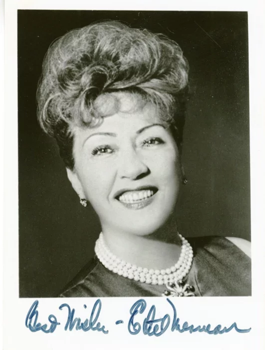 Ethel Merman autograph