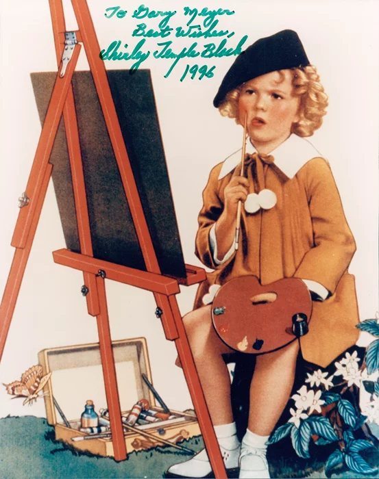 Shirley Temple autograph