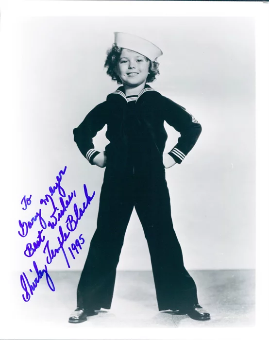 Shirley Temple autograph