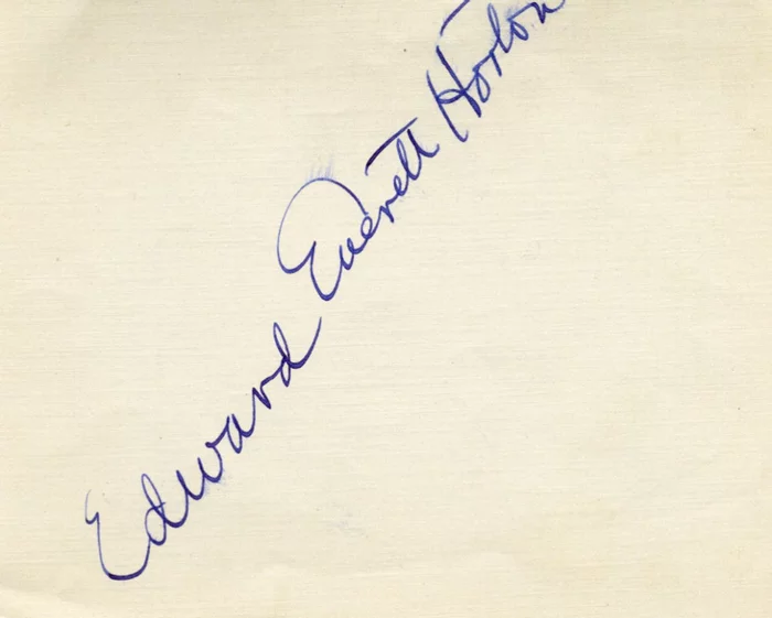Edward Everett Horton autograph