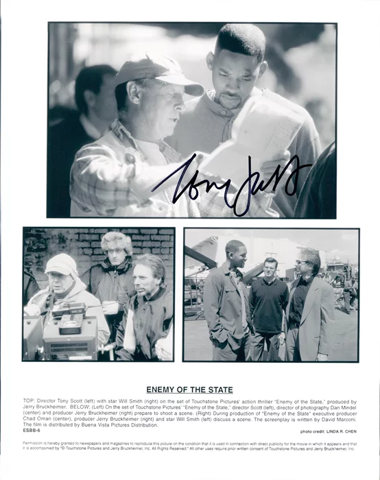 Tony Scott autograph