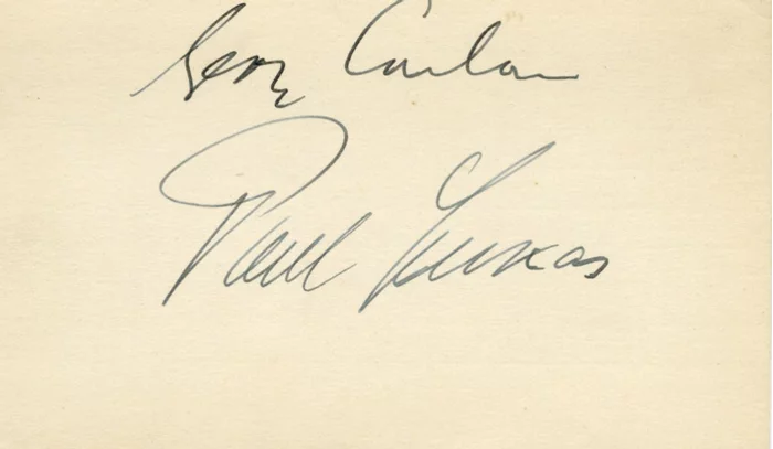 Paul Lukas autograph