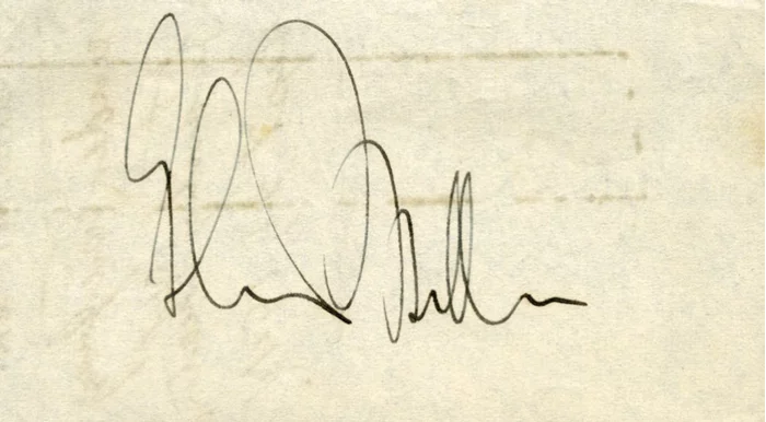 Glenn Miller autograph