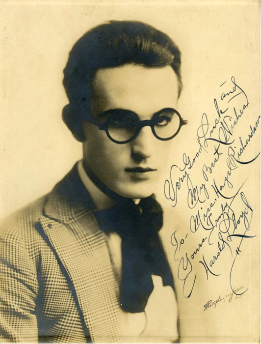 Harold Lloyd autograph