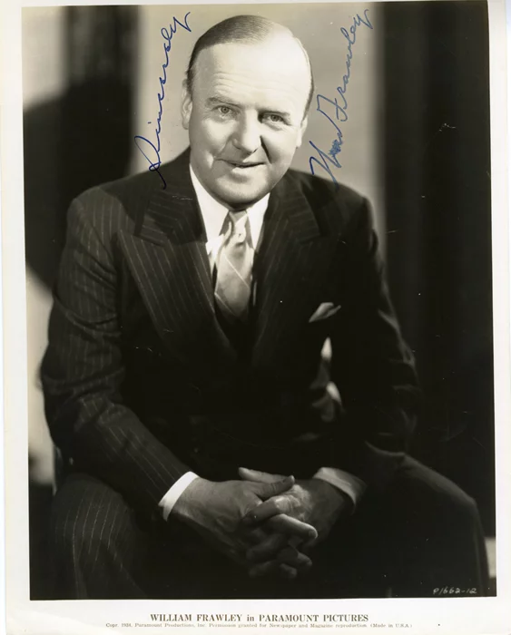 William Frawley autograph