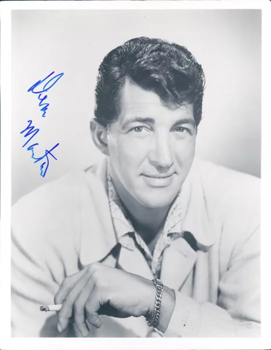 Dean Martin autograph