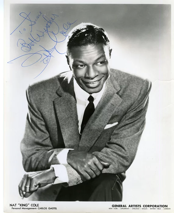 Nat King Cole autograph