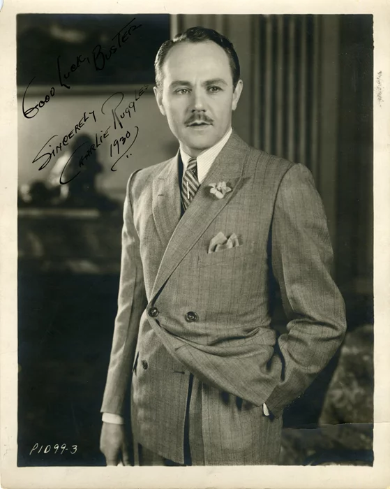 Charlie Ruggles autograph
