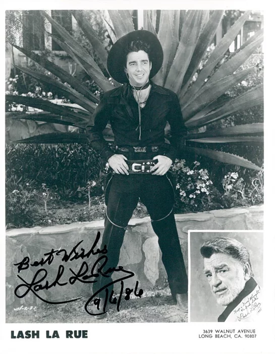 Lash LaRue autograph