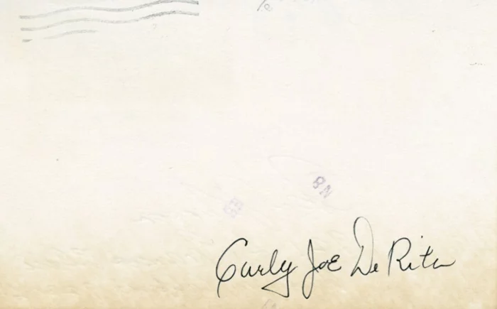 Curly Joe DeRita autograph