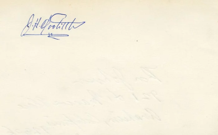 James H. Doolittle autograph