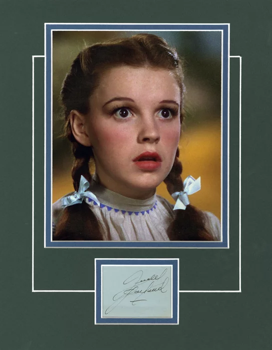 Judy Garland autograph