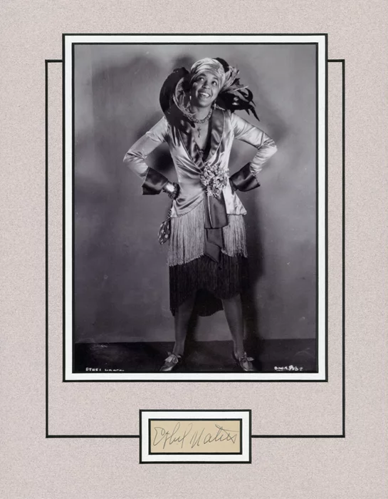 Ethel Waters autograph