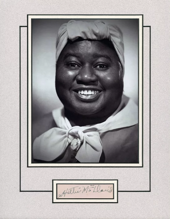 Hattie McDaniel autograph