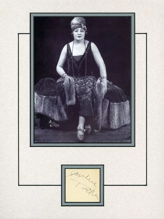Sophie Tucker autograph