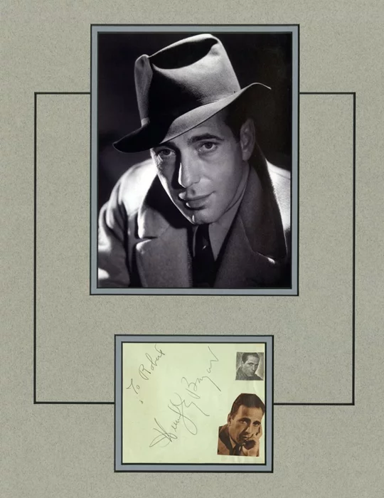 Humphrey Bogart autograph