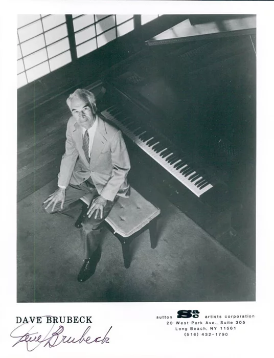 Dave Brubeck autograph