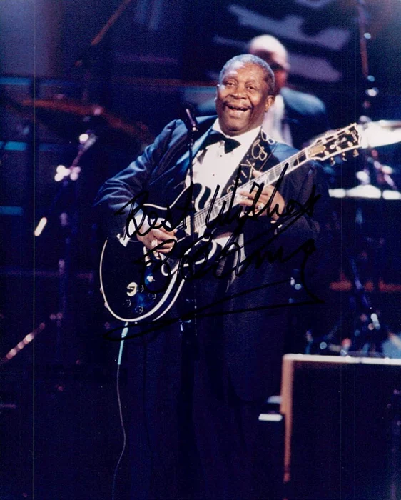 B.B. King autograph