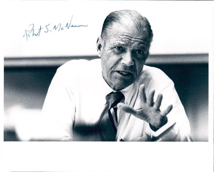 Robert S. McNamara autograph