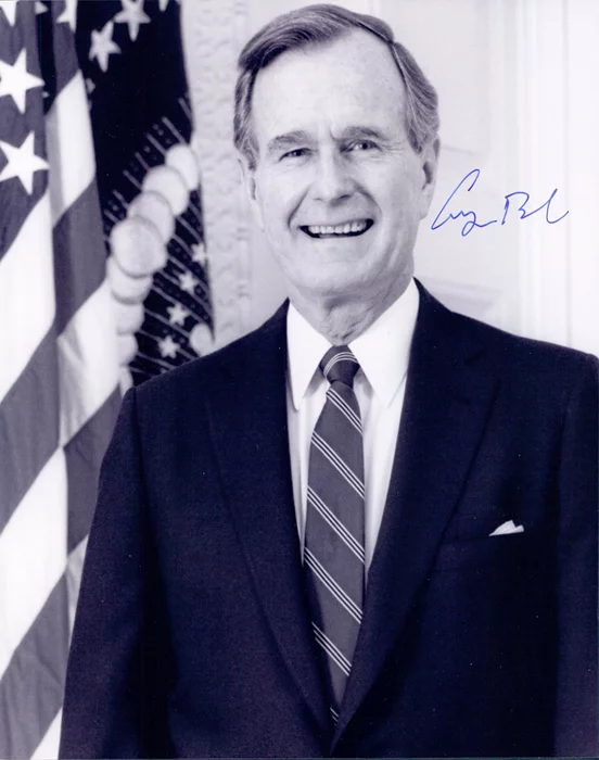 George Bush autograph
