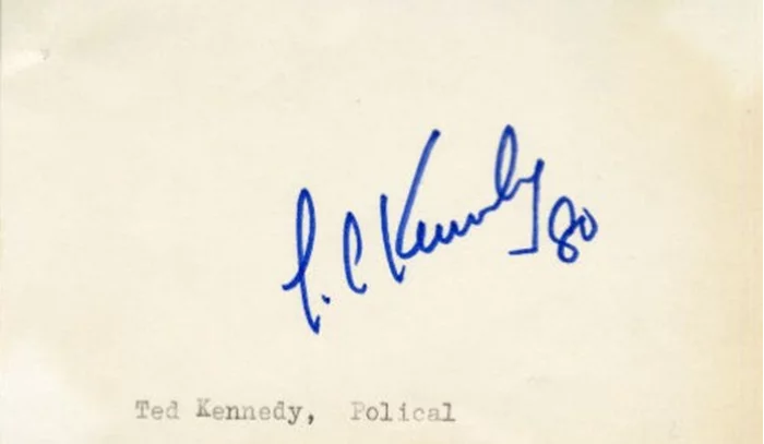 Ted Kennedy autograph