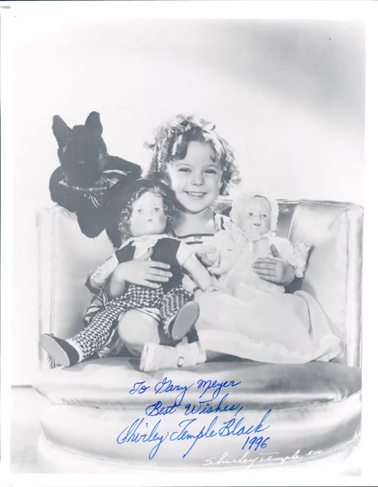 Shirley Temple autograph