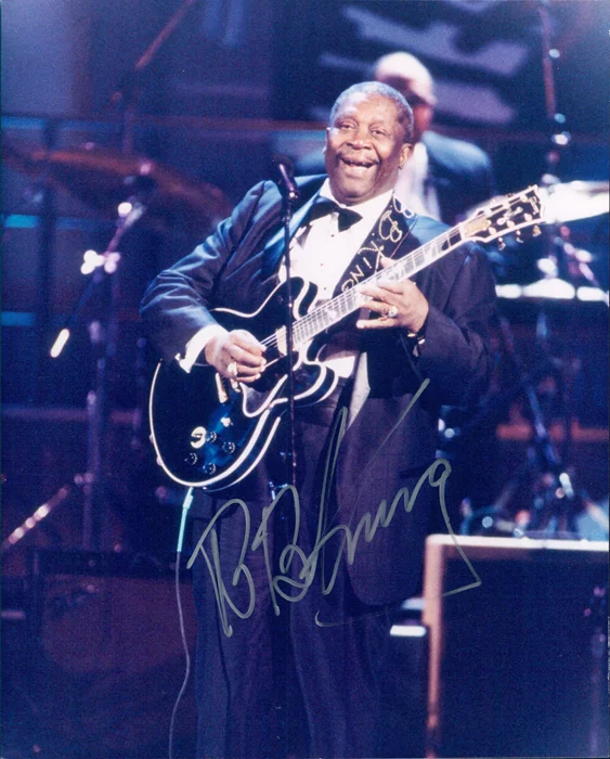B.B. King autograph