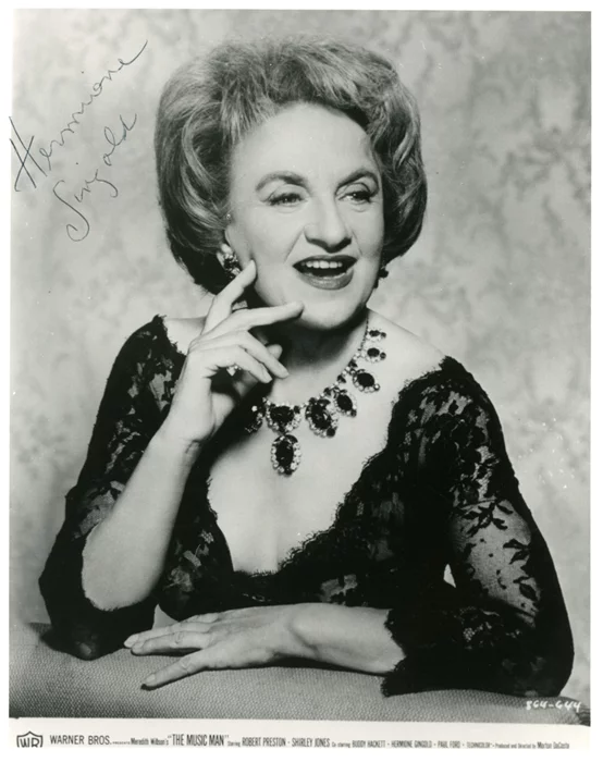 Hermione Gingold autograph