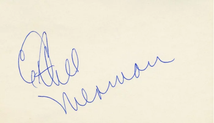 Ethel Merman autograph