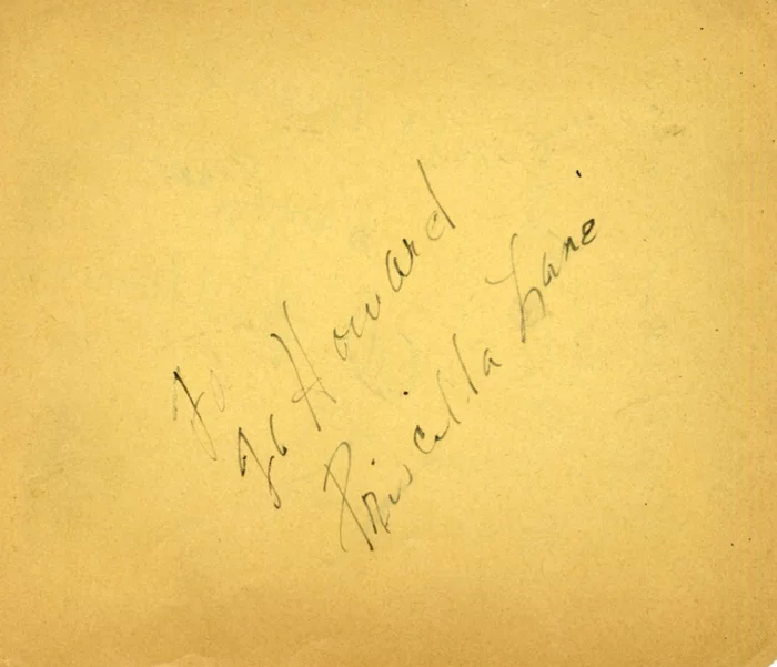 Priscilla Lane autograph