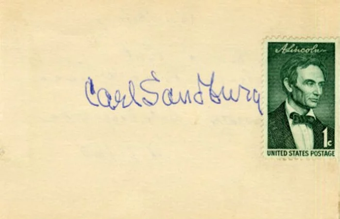 Carl Sandburg autograph