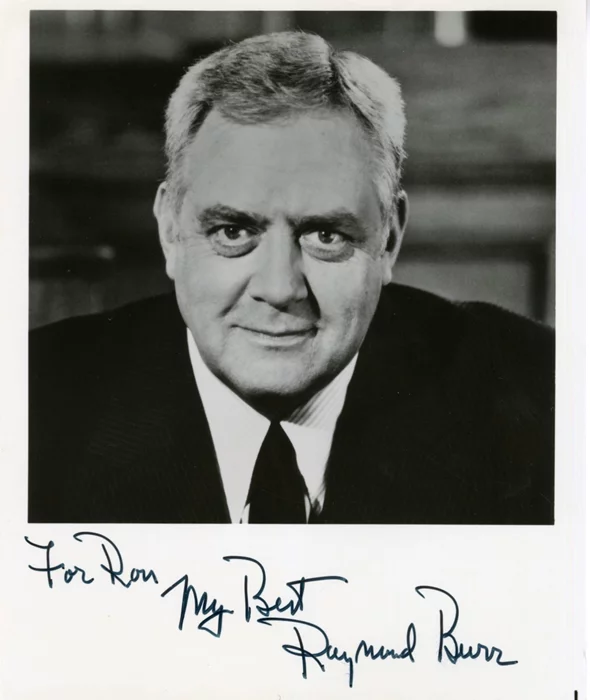 Raymond Burr autograph