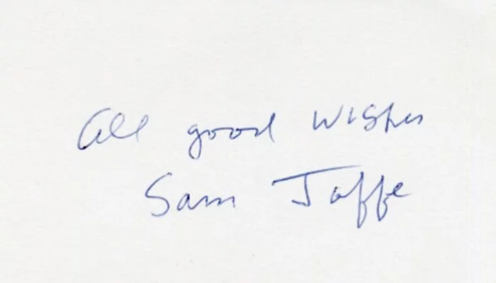 Sam Jaffe autograph