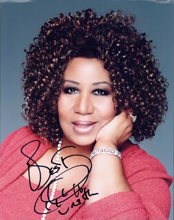 Aretha Franklin autograph