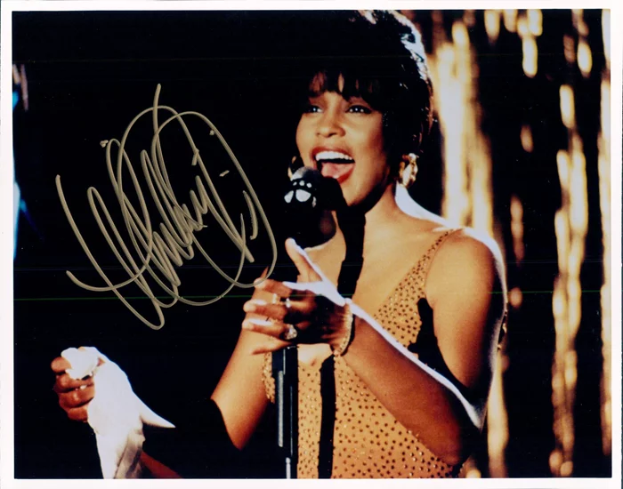 Whitney Houston autograph