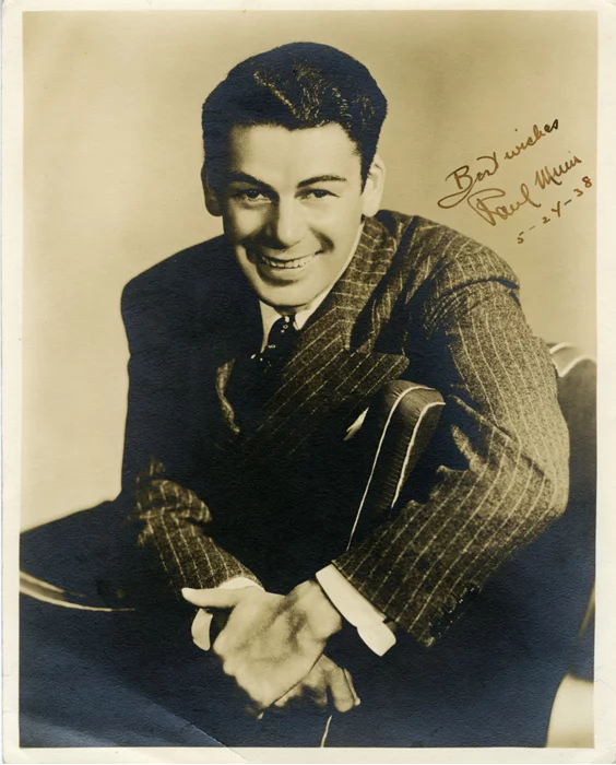 Paul Muni autograph
