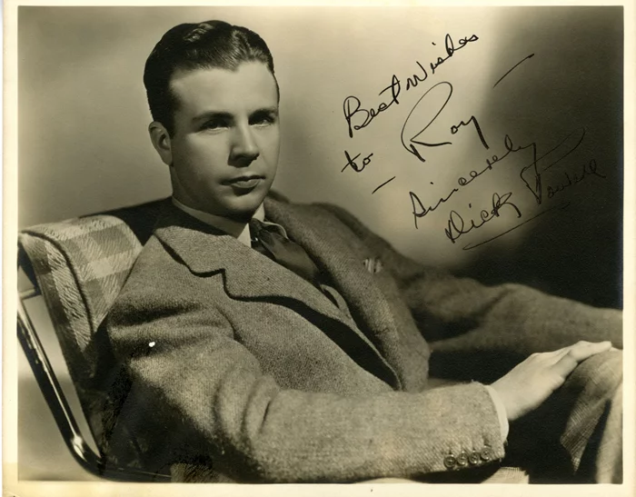 Dick Powell autograph