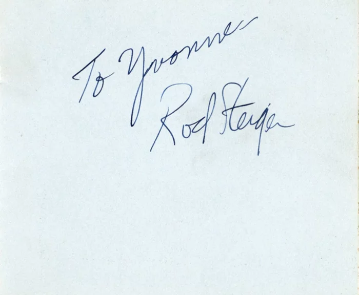 Rod Steiger autograph