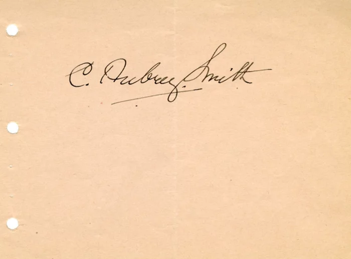 C. Aubrey Smith autograph