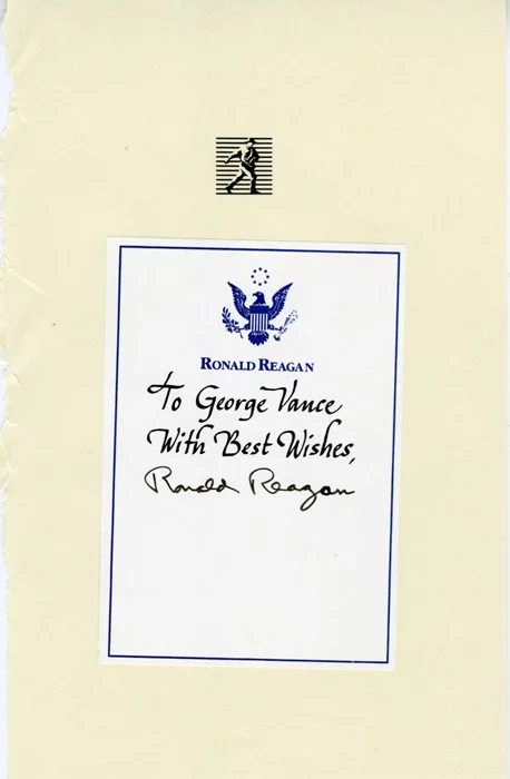 Ronald Reagan autograph