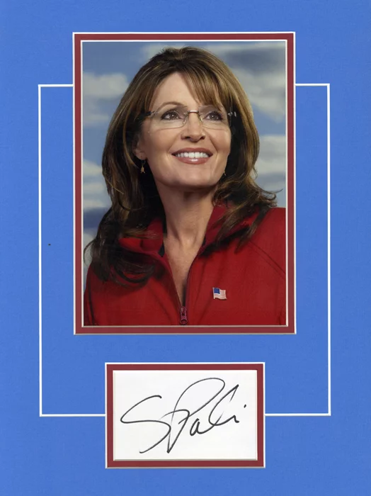 Sarah Palin autograph