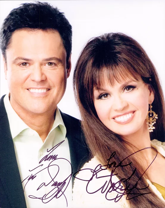 Donny & Marie Osmond autograph