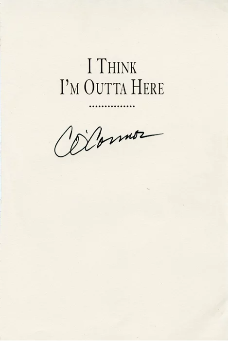 Carroll O'Connor autograph