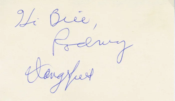 Rodney Dangerfield autograph