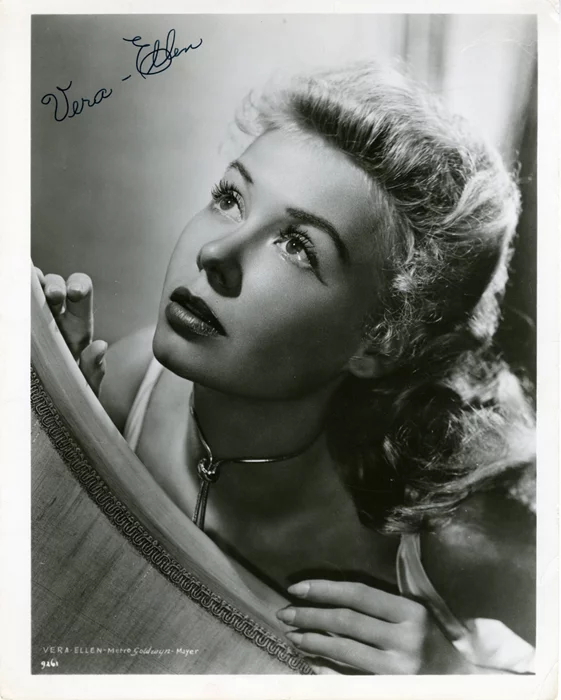 Vera-Ellen autograph