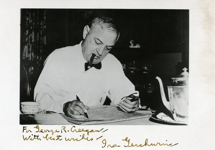 Ira Gershwin autograph