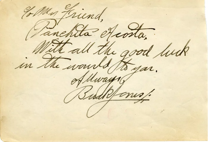Buck Jones autograph