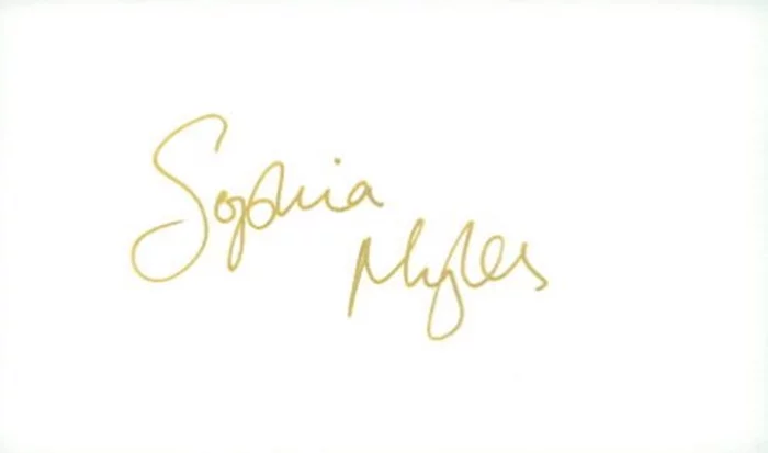 Sophia Myles autograph