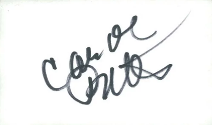 Carol Potter autograph